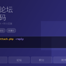 轻量素材论坛源码，附件下载防灌水配置 -素材市场