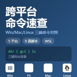 跨平台命令速查手册 5 招实战速上手