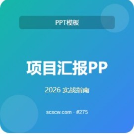 项目汇报 PPT 5 步法 实用大全
